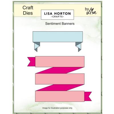 Lisa Horton Crafts Dies - Sentiment Banners